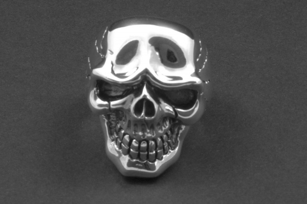 Bikerschmuck Totenkopfring Smiling Skull