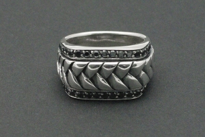 Ring geflochten Gothicschmuck